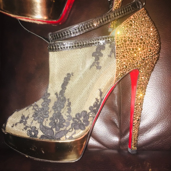 LOUBOUTIN 💯% AUTH & RARE Bridgette strass heels - Picture 6 of 17